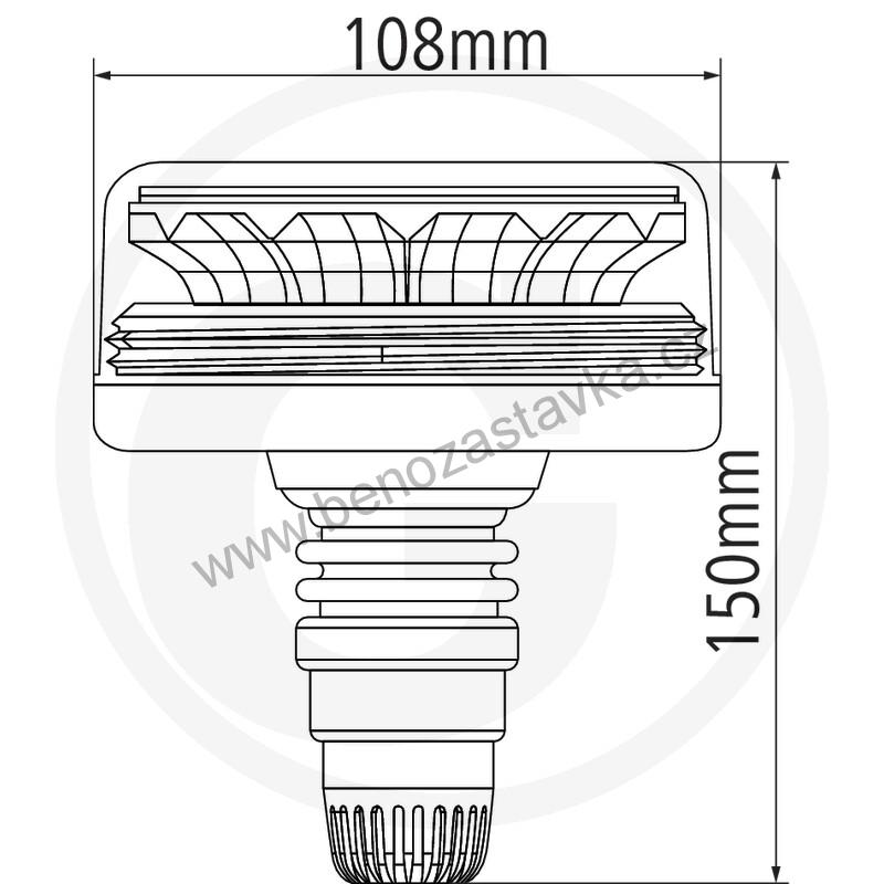 Maják otočný LED 12/24V - GRANIT