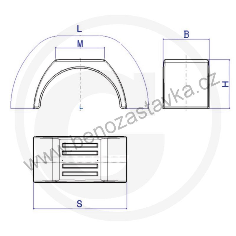 Blatník pro dvojité obutí GRANIT