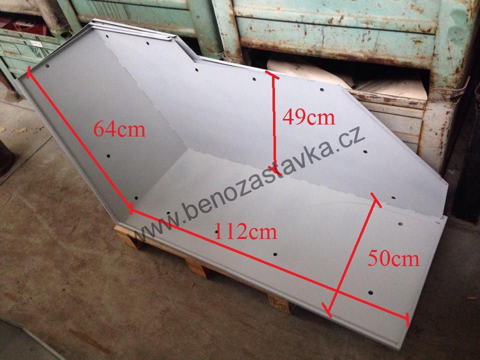 Pravý zadní blatník bez kapsy pro sedadlo spolujezdce - Zetor 5611 až 6911