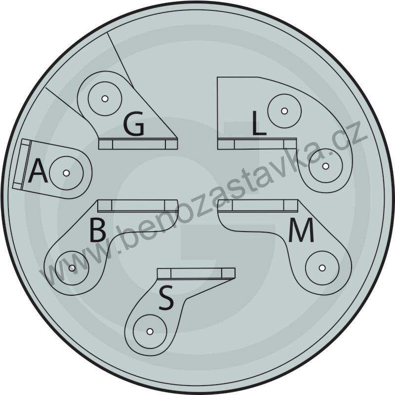 Spínací skříňka dvoupolohová, 2 klíče