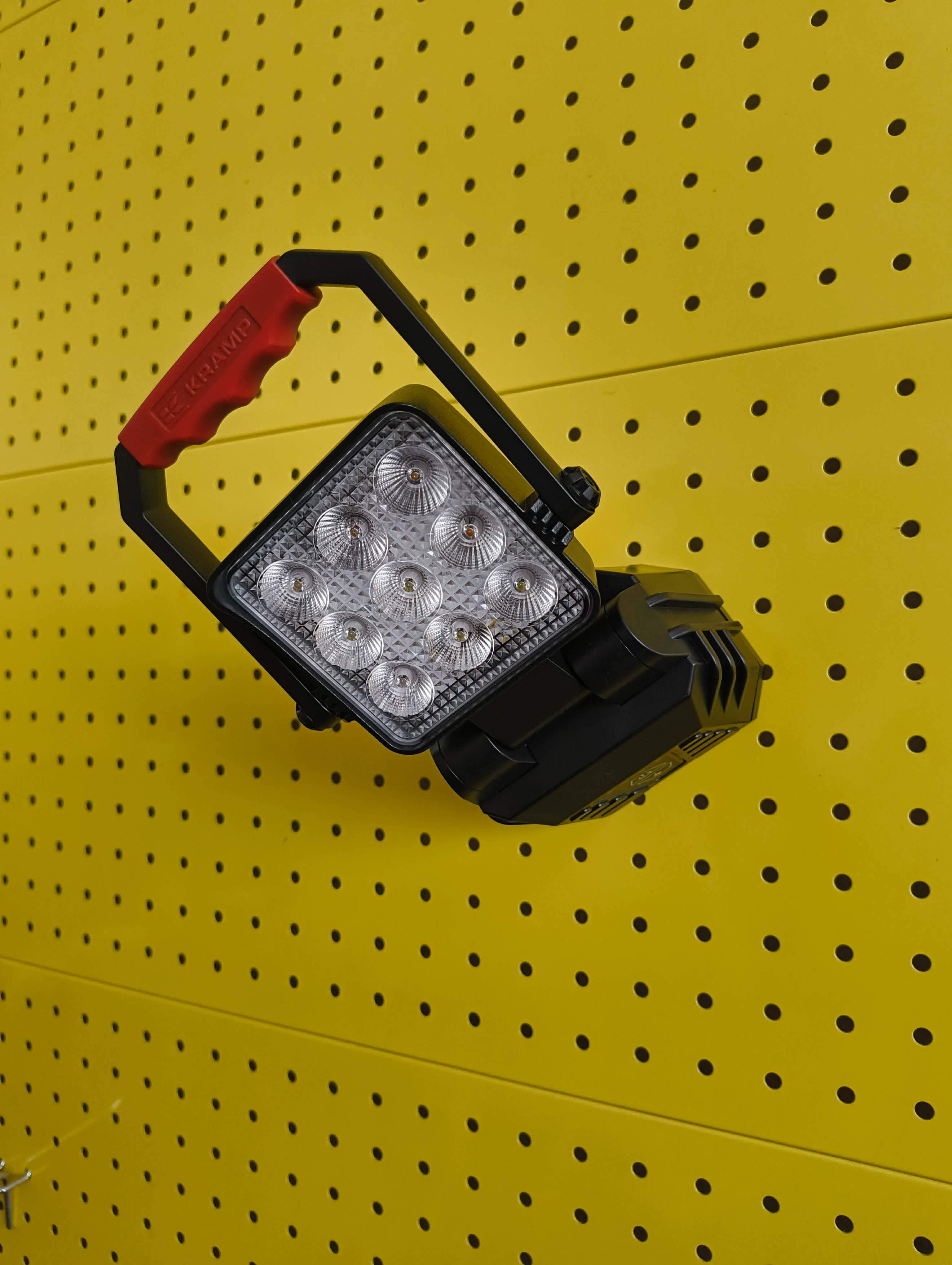 Ruční pracovní LED svítilna, dobíjecí, bílé/oranžové