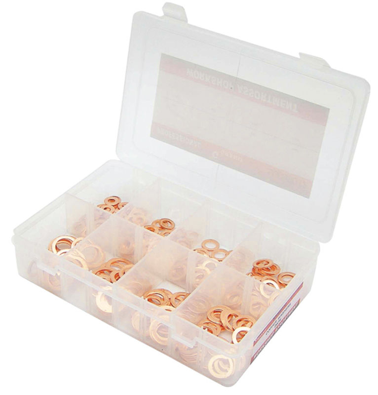 Měděné těsnící kroužky - sortiment