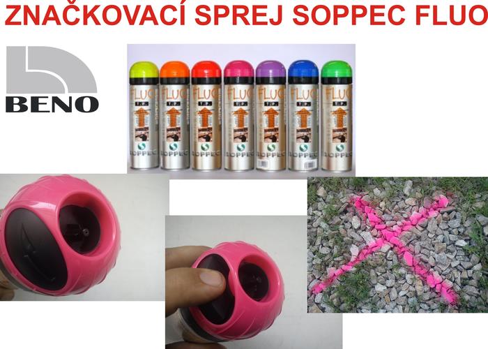Značkovací sprej SOPPEC FLUO - Zelená- 500ml