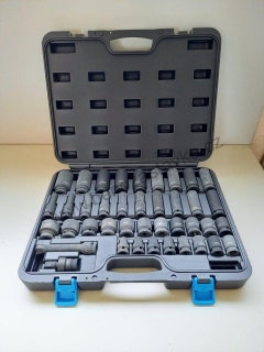 Sada kovaných hlavic 1/2", 40ks, 9-30mm - FERVI
