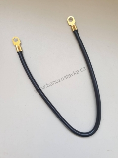 Bateriový kabel s očkem černý 16/500 mm