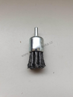 Kartáč koncový - copánkový (22 mm x stopka 6 mm)