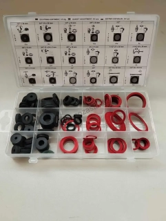 Sada těsnění - 141ks - fíbr + guma