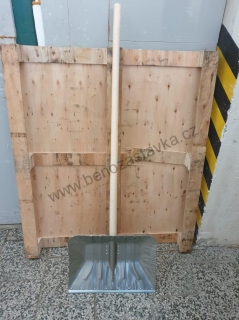 Lopata na sníh Hliník 490x370 s násadou