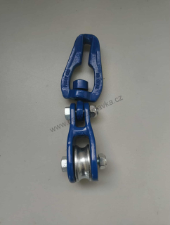 Lanovnice, lanová kladka se zkrácenou sponou, otočná