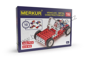 Stavebnice Merkur 016 Buggy, 205 dílů, 10 modelů
