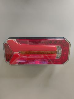 Multifunkční zadní světlo LED, 12/24 V, obdélníkové, 236x104x61,5 mm, 5pólové